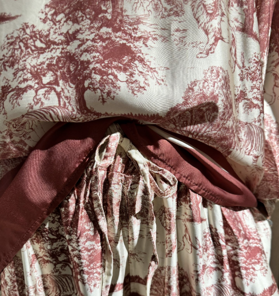 Christina trousers with silk dusky pink - Image 2