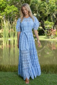 Spitzen Kleid miss June Blau