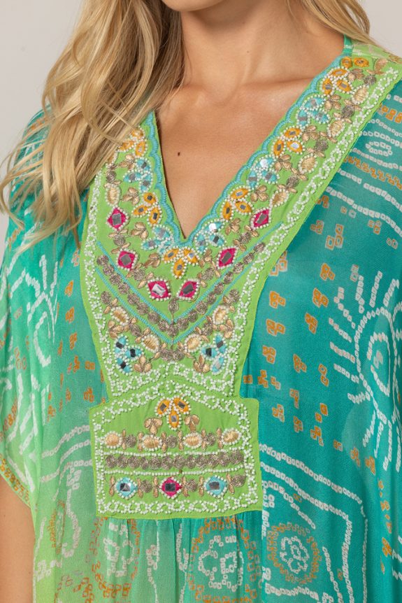 Caftan Tessa Miss June green and blue - Image 2