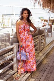 Neckholder Kleid orange Place ud soleill