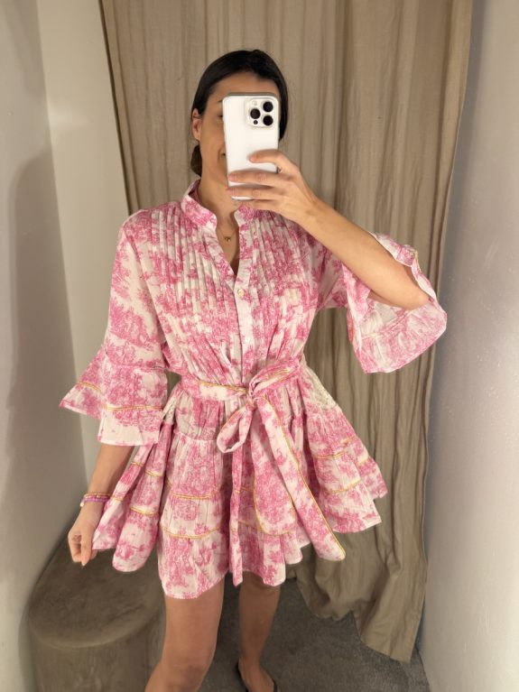 Peps Cannes dress pink white - Image 2