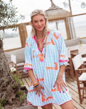 Place du Soleil dress with animal print