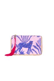 small cosmetic bag with tiger motif