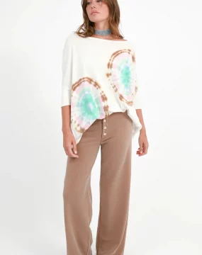 Oversize batik T-shirt "Papu" - Sanibel