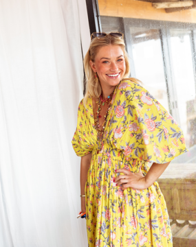 Place du Soleil dress with floral print