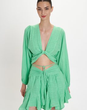 Pearl & Caviar skirt in mint green