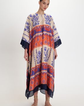 Pearl & Caviar caftan dress with ornamental print