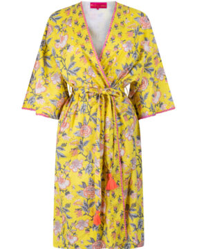 Place du Soleil kimono with floral print