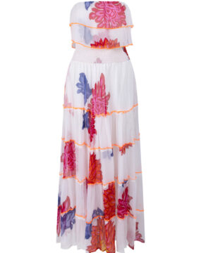 place du Soleil maxi dress with floral print