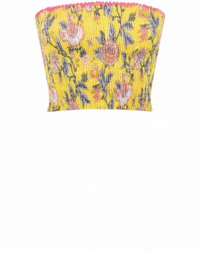 Ruffled yellow top from Place du Soleil